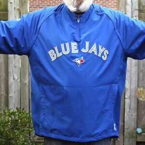 Majestic Authentic Toronto Blue Jays Dugout Bomber Windbreaker